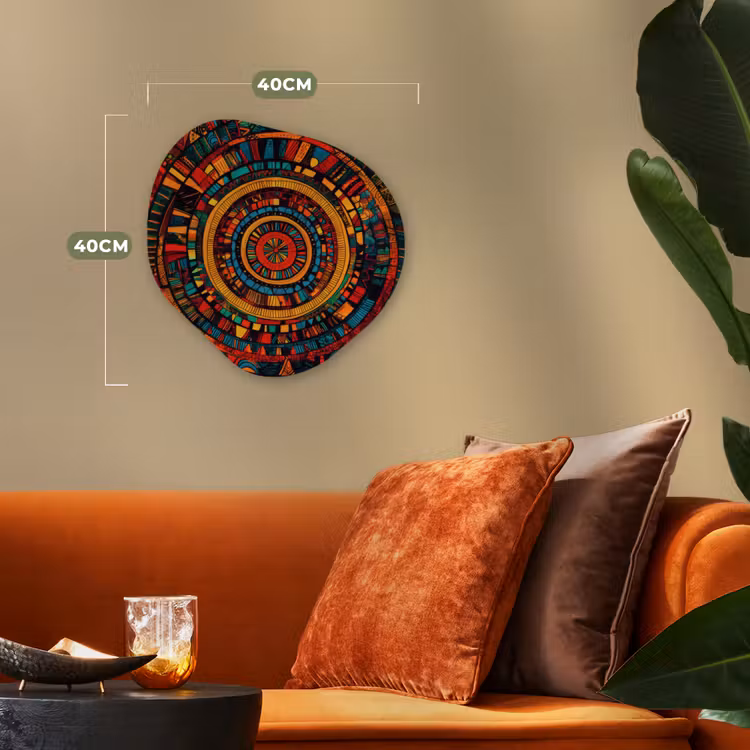 Mandala - Cirkels - Patronen Wandcirkel Organisch Forex 3mm klein -sfeer3