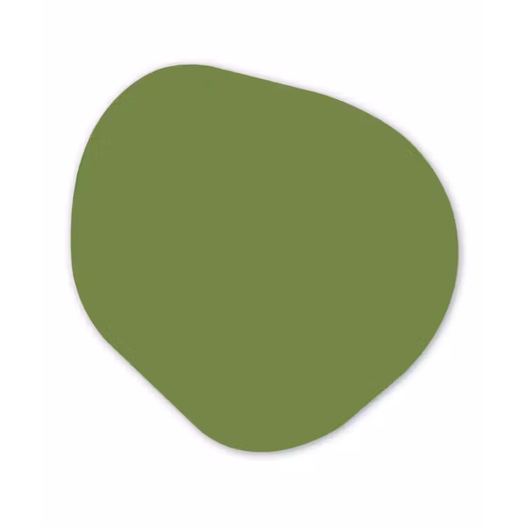 Moss - Green - Groen Wandcirkel Organisch Forex 3mm klein 629 -3d
