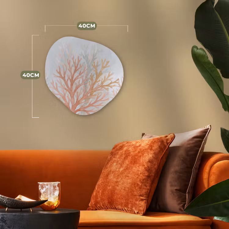 Natuur - Abstract - Aquarel - Organisch - Warm Wandcirkel Organisch Forex 3mm klein -sfeer3