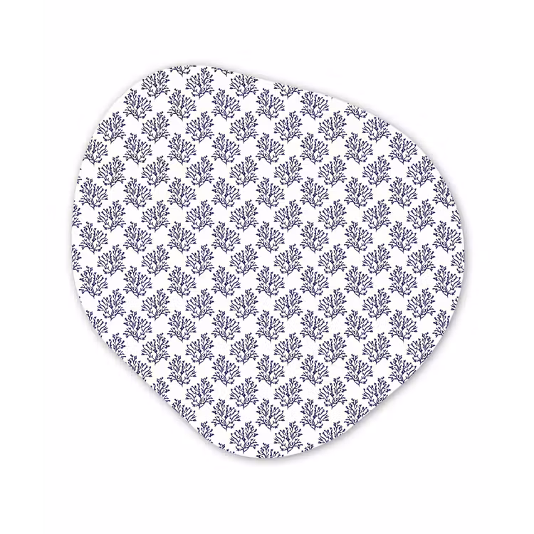 Oceaan - Koraal - Blauw - Wit Wandcirkel Organisch Forex 3mm klein 629 -3d