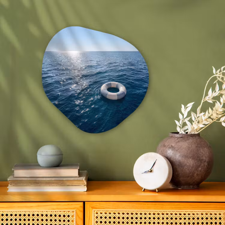 Oceaan - Zwemband - Horizon Wandcirkel Organisch Forex 3mm klein -sfeer2