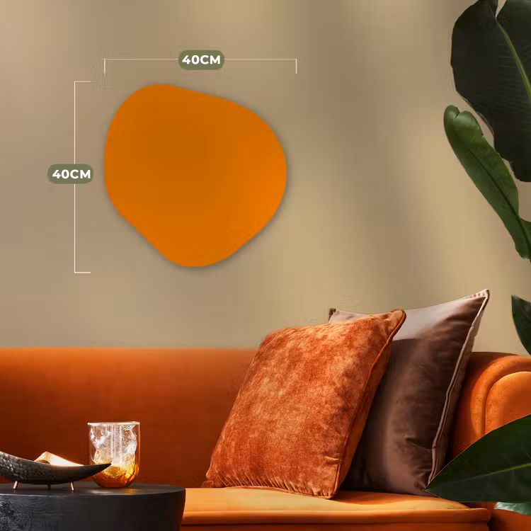 Oranje - Seizoenen - Herfst - Kleur Wandcirkel Organisch Forex 3mm klein 629 -sfeer3