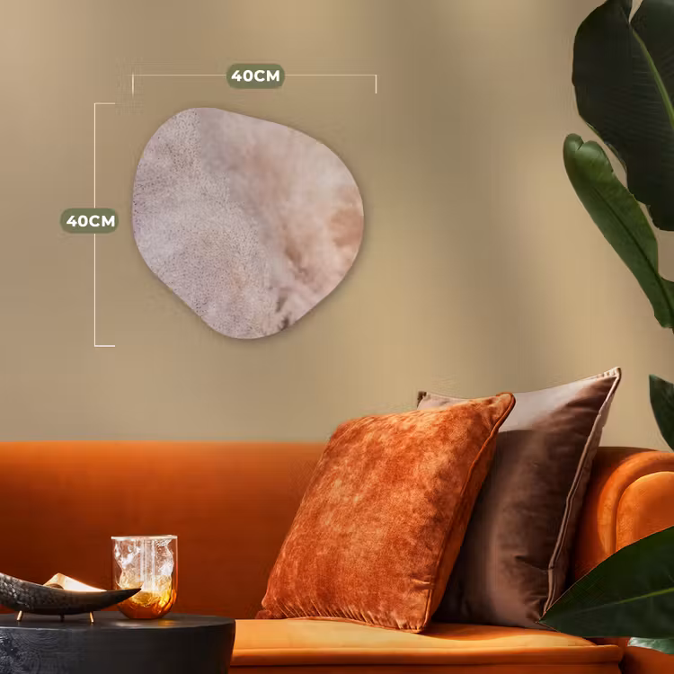 Pampasgras - Structuur - Planten - Natuur Wandcirkel Organisch Forex 3mm klein -sfeer3