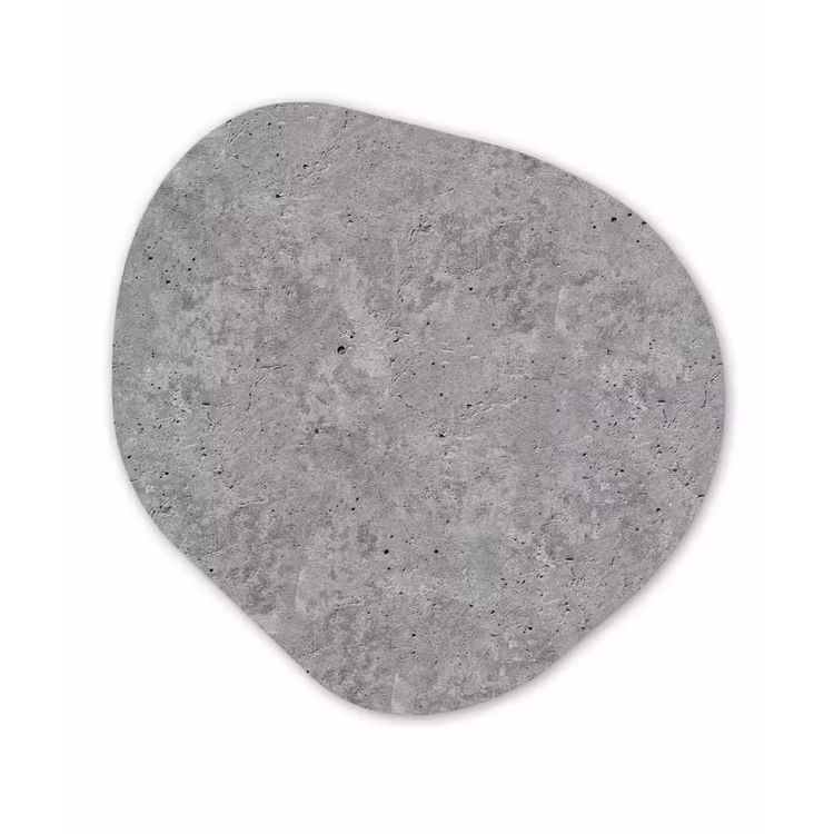Patroon - Cement - Beton Wandcirkel Organisch Forex 3mm klein 629 -3d