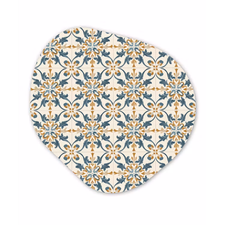 Patroon - Klassiek - Kleurrijk Wandcirkel Organisch Forex 3mm klein 629 -3d