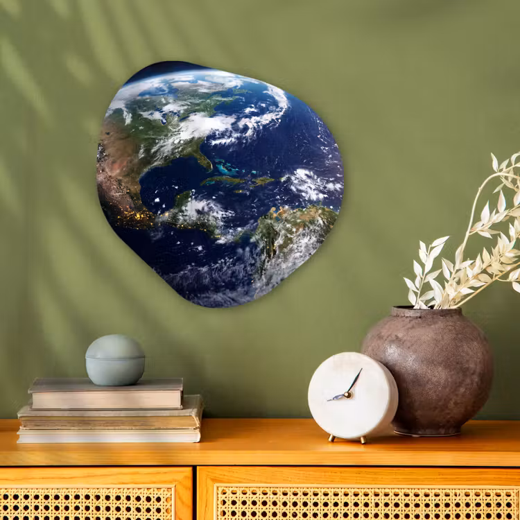 Organisch schilderij forex - Planeet - Ruimte - Kosmos - Planeet - Ruimte - Kosmos Wandcirkel Organisch Forex 3mm klein