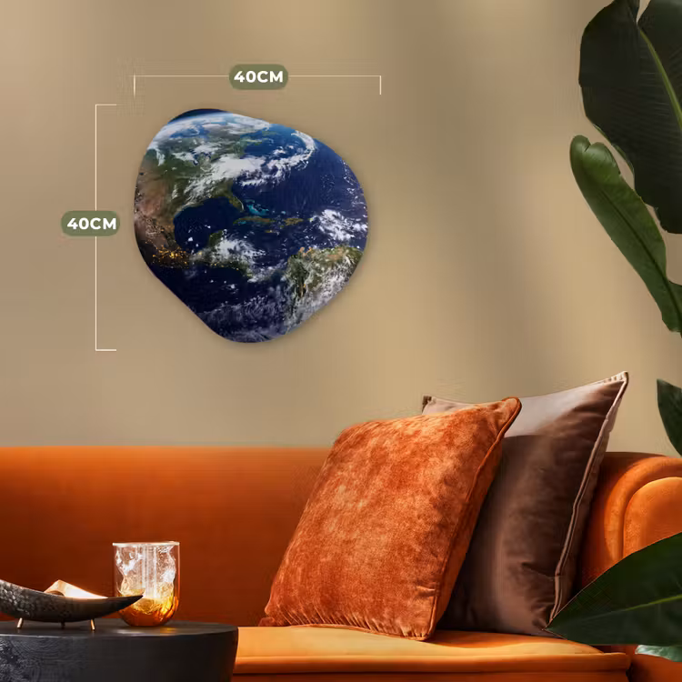 Organisch schilderij forex - Planeet - Ruimte - Kosmos - Planeet - Ruimte - Kosmos Wandcirkel Organisch Forex 3mm klein