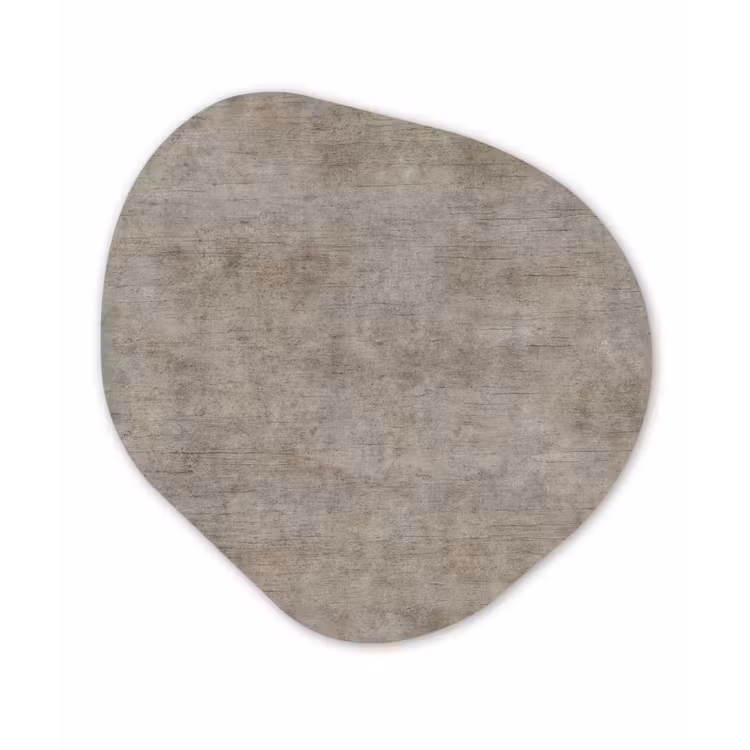 Retro - Beton - Patroon Wandcirkel Organisch Forex 3mm klein 629 -3d