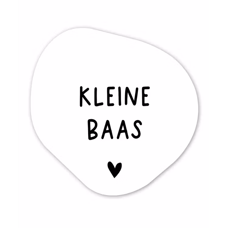 Spreuken - Kleine baas - Quotes Wandcirkel Organisch Forex 3mm klein -3d