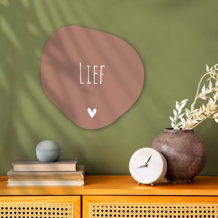 Spreuken - Lief - Quotes Wandcirkel Organisch Forex 3mm klein -sfeer2