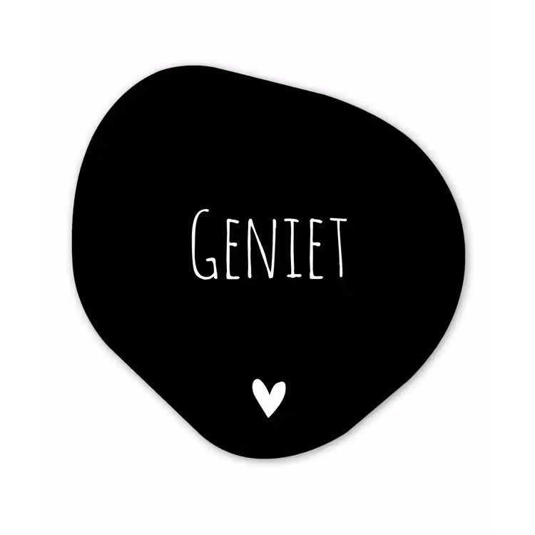 Spreuken - Quotes - Geniet Wandcirkel Organisch Forex 3mm klein -3d