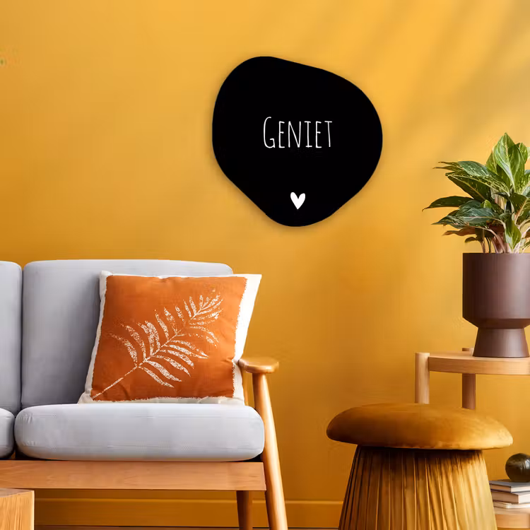 Spreuken - Quotes - Geniet Wandcirkel Organisch Forex 3mm klein -sfeer4