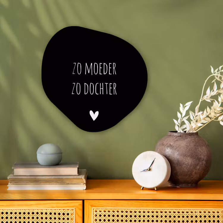 Spreuken - Zo moeder zo dochter - Dochter - Mama - Quotes Wandcirkel Organisch Forex 3mm klein -sfeer2