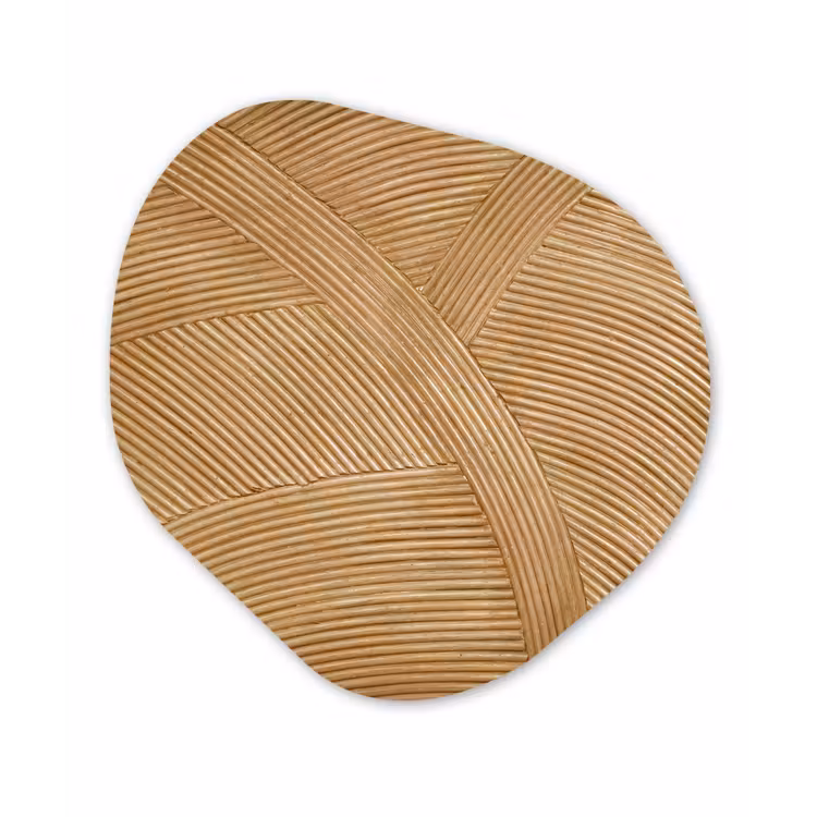Structuur - Natuur - Kunst - Rotan Wandcirkel Organisch Forex 3mm klein -3d
