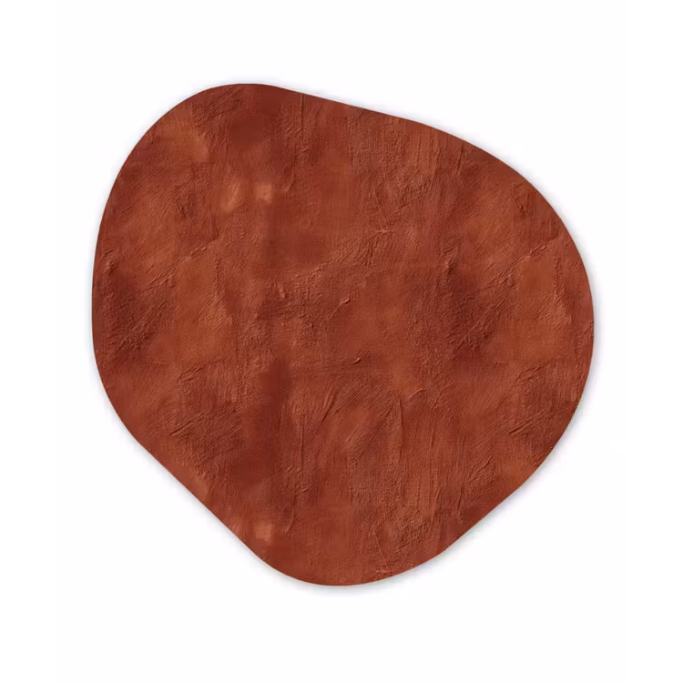 Stucwerk - Textuur - Terracotta Wandcirkel Organisch Forex 3mm klein 629 -3d