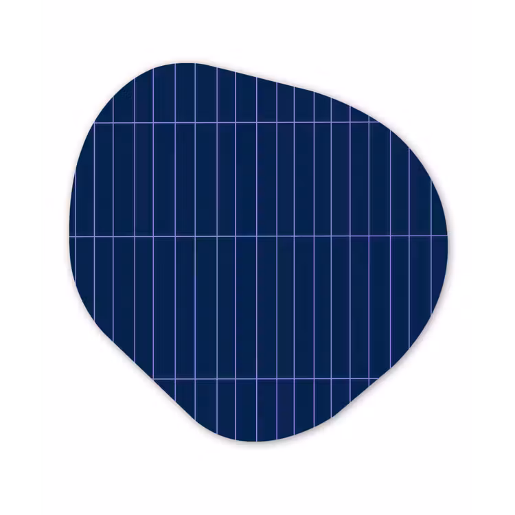 Tegels - Langwerpig - Blauw Wandcirkel Organisch Forex 3mm klein 629 -3d
