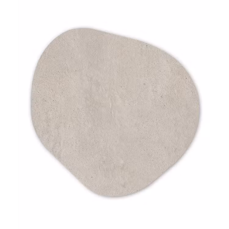 Textuur - Effen - Abstract - Beige Wandcirkel Organisch Forex 3mm klein -3d