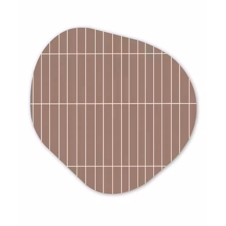 Verticaal - Wandtegel - Terracotta Wandcirkel Organisch Forex 3mm klein 629 -3d