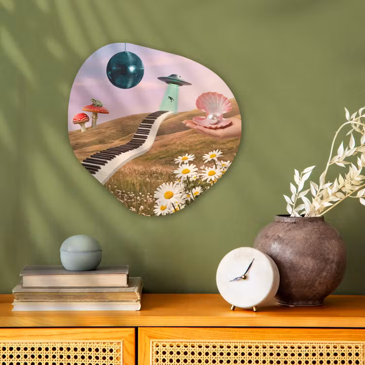 Organisch schilderij forex - Vis - Natuur - Abstract - Vis - Natuur - Abstract Wandcirkel Organisch Forex 3mm klein