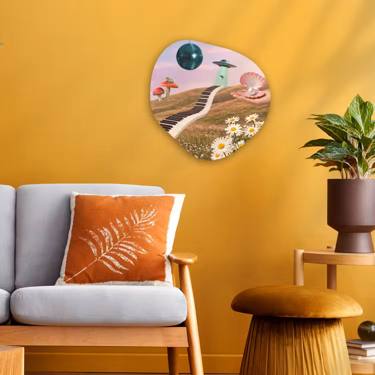 Organisch schilderij forex - Vis - Natuur - Abstract - Vis - Natuur - Abstract Wandcirkel Organisch Forex 3mm klein