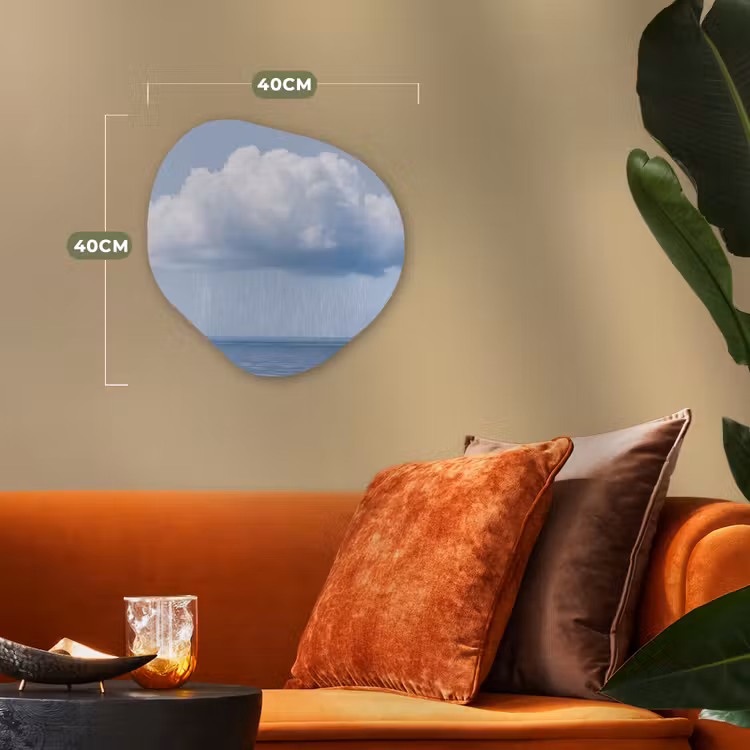 Organisch schilderij forex - Wolk - Regen - Natuur - Wolk - Regen - Natuur Wandcirkel Organisch Forex 3mm klein