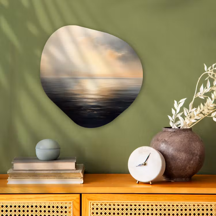 Zon - Horizon - Zee Wandcirkel Organisch Forex 3mm klein -sfeer2