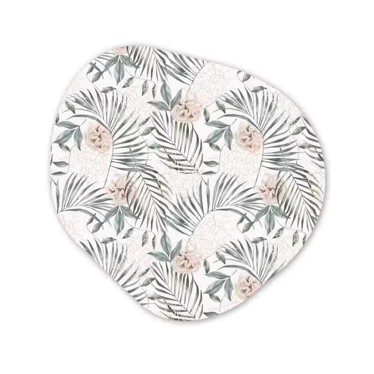 Monstera - Palmblad - Jungle - Tropisch Wandcirkel Organisch Plexiglas middel -3d