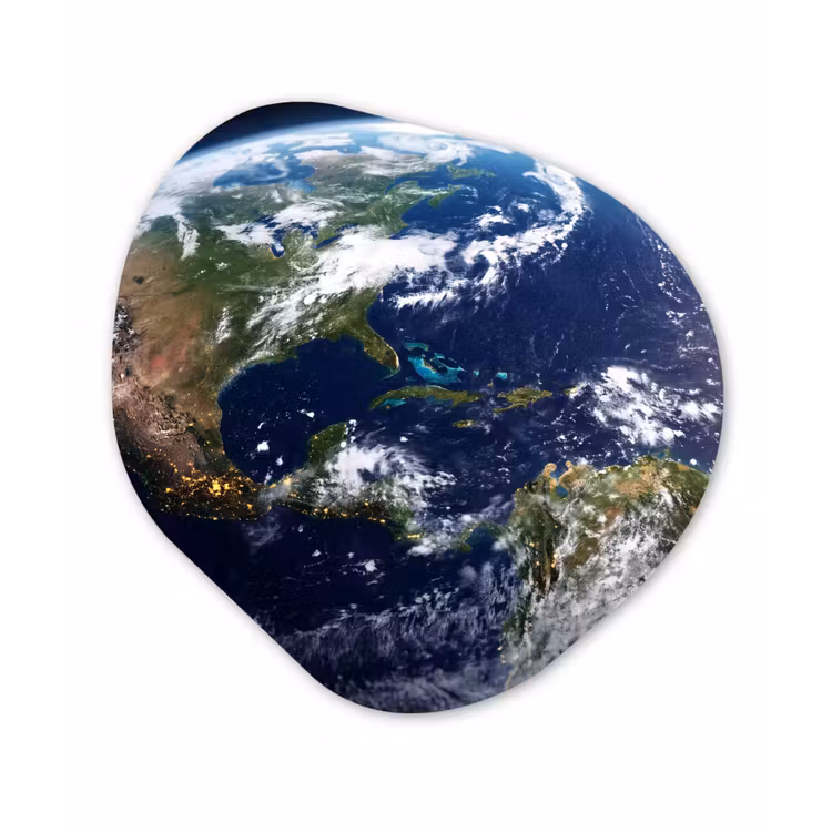 Organisch schilderij glas - Planeet - Ruimte - Kosmos - Planeet - Ruimte - Kosmos Wandcirkel Organisch Plexiglas middel