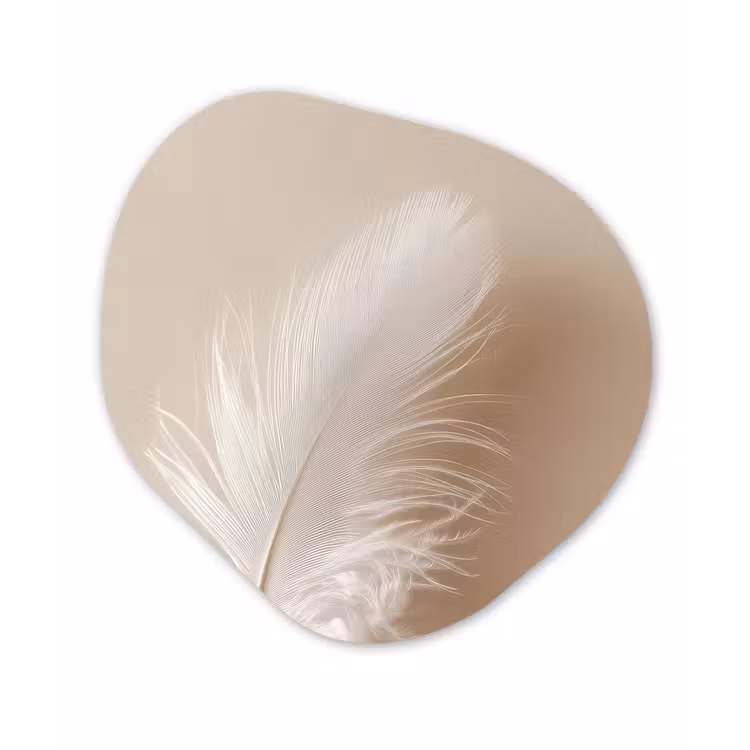 Veer - Minimalistisch - Roze Wandcirkel Organisch Plexiglas middel -3d