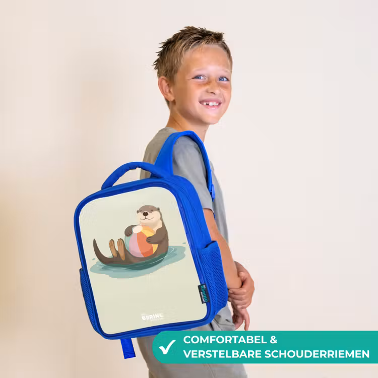 Otter - Strandbal - Water Kinderrugzak - Blauw middel -sfeer3_NL