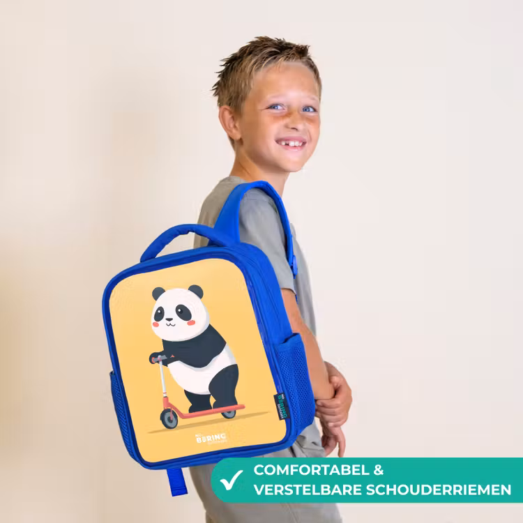 Panda - Step - Geel Kinderrugzak - Blauw middel -sfeer3_NL