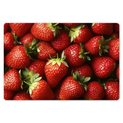 Aardbei - Fruit - Rood Placemat vinyl groot -zzsfeer1_Kitchenyeah-website