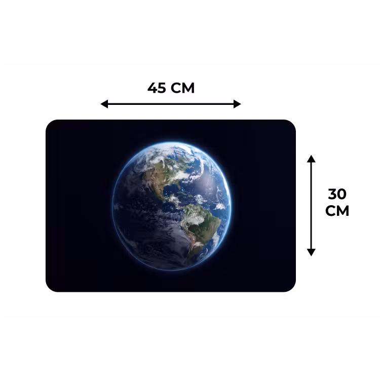 Placemat - 6 stuks - Aarde - Ruimte - Kosmos - Aarde - Ruimte - Kosmos Placemat vinyl groot