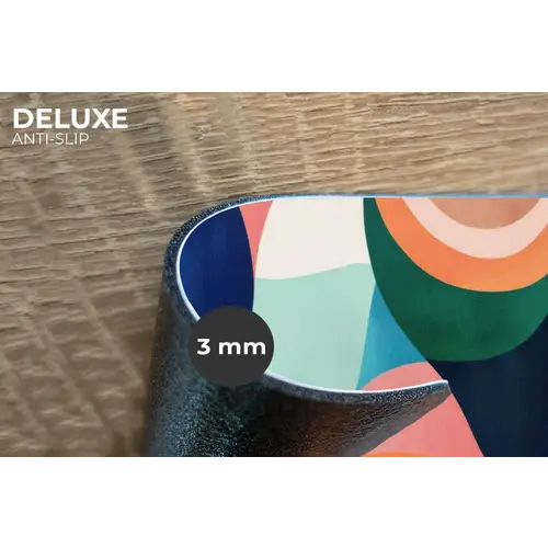 Abstract - Blauw - Roze Placemat vinyl groot -closeup