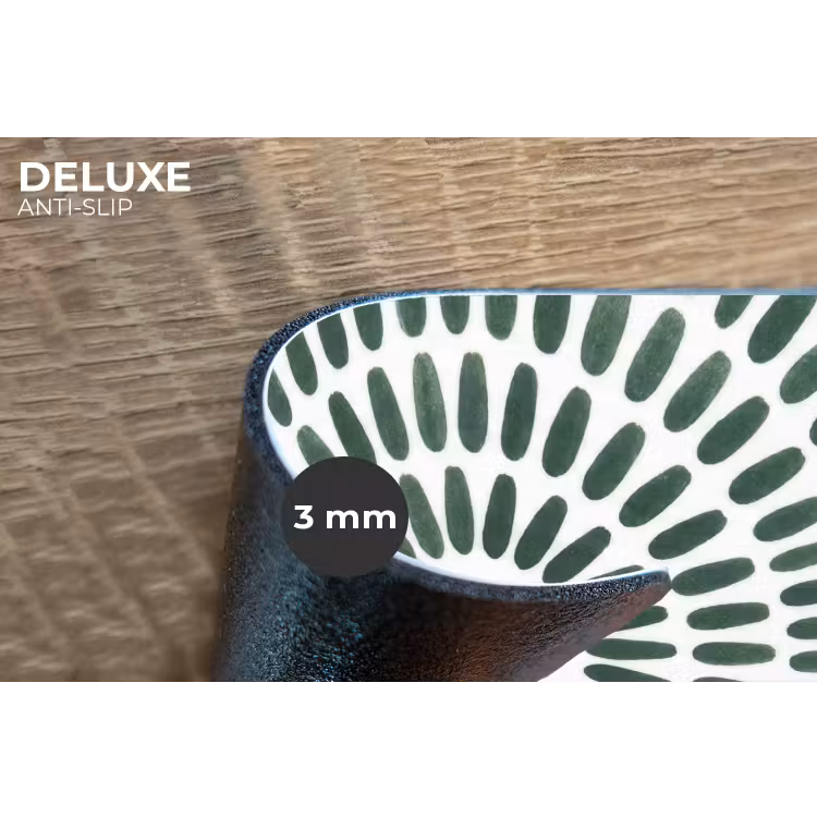 Abstract - Cirkel - Patroon - Modern - Groen Placemat vinyl groot -closeup
