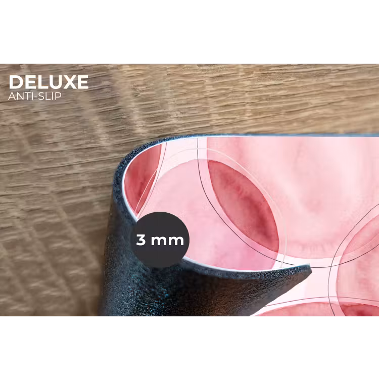 Abstract - Cirkels - Modern - Roze - Kunst Placemat vinyl groot -closeup