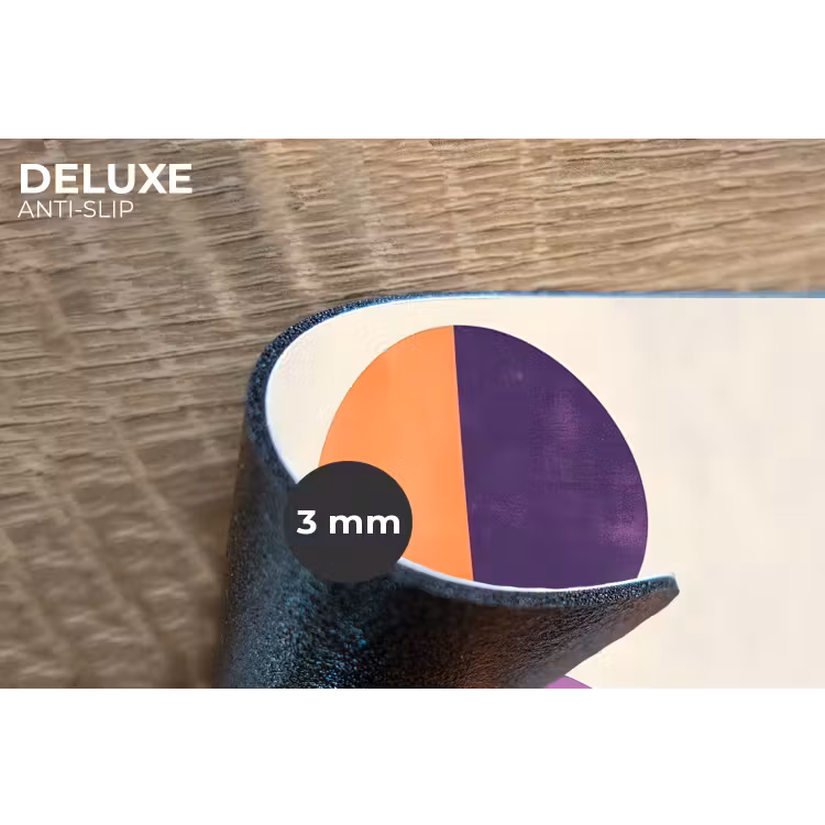 Abstract - Cirkels - Paars Placemat vinyl groot -closeup