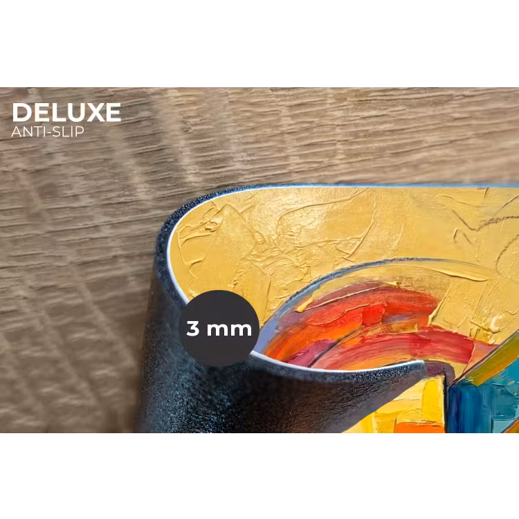 Abstract - Cirkels - Schilderij - Kleurrijk - Dynamisch Placemat vinyl groot -closeup