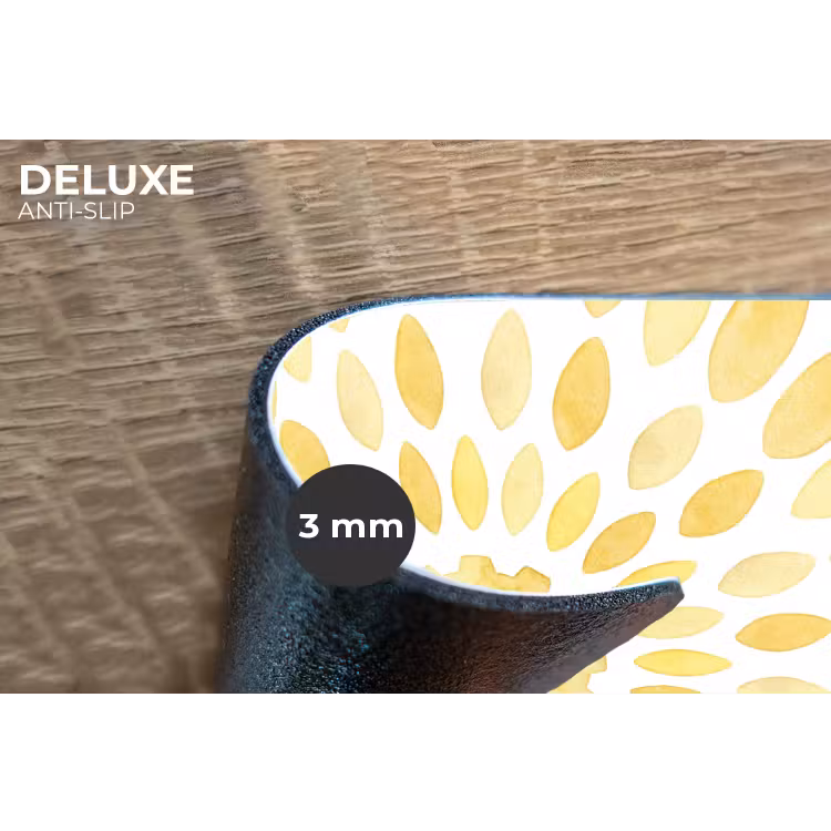 Abstract - Geometrisch - Stralend - Geel Placemat vinyl groot -closeup