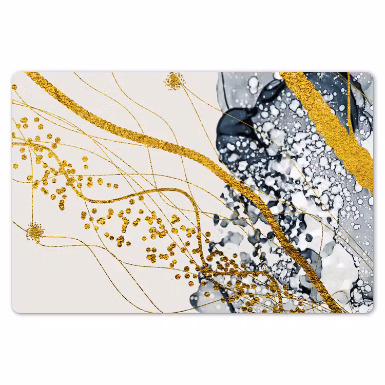 Abstract - Goud - Natuur - Kunst Placemat vinyl groot -zzsfeer1_Kitchenyeah-website