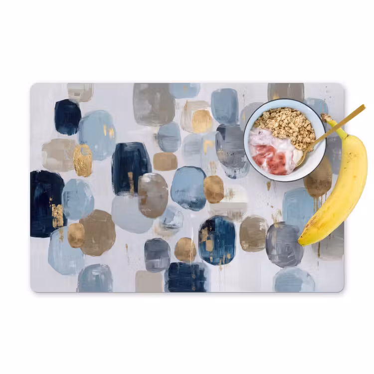 Abstract - Goud - Vormen Placemat vinyl groot -zzzproduct_Kitchenyeah-website