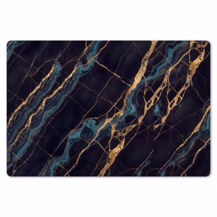 Abstract - Gouden lijnen - Kunst - Modern - Zwart Placemat vinyl groot -zzsfeer1_Kitchenyeah-website