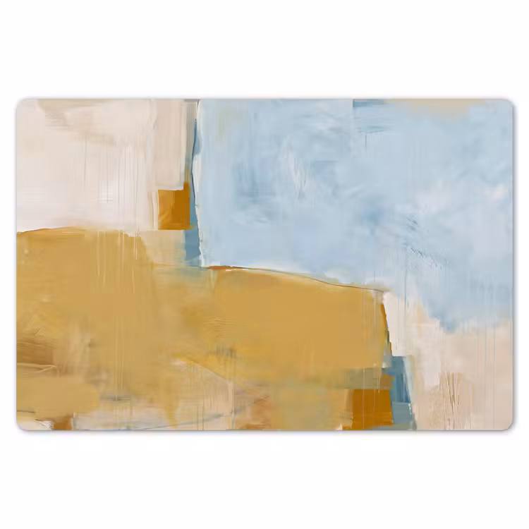 Abstract - Kleuren - Kunst - Modern - Blauw Placemat vinyl groot -zzsfeer1_Kitchenyeah-website