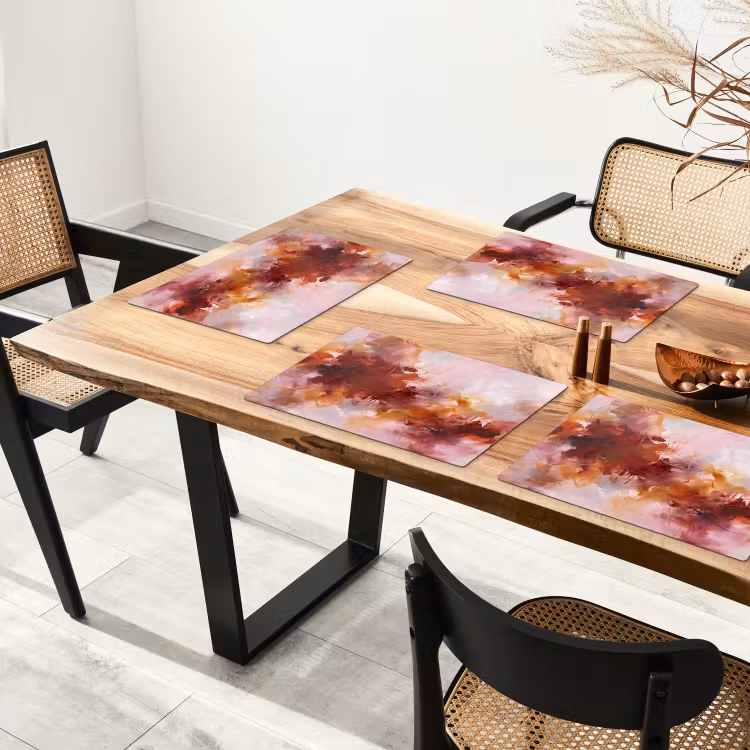 Abstract - Kleurrijk - Kunst - Modern - Roze-Rood Placemat vinyl groot -zzsfeer4_Kitchenyeah-website
