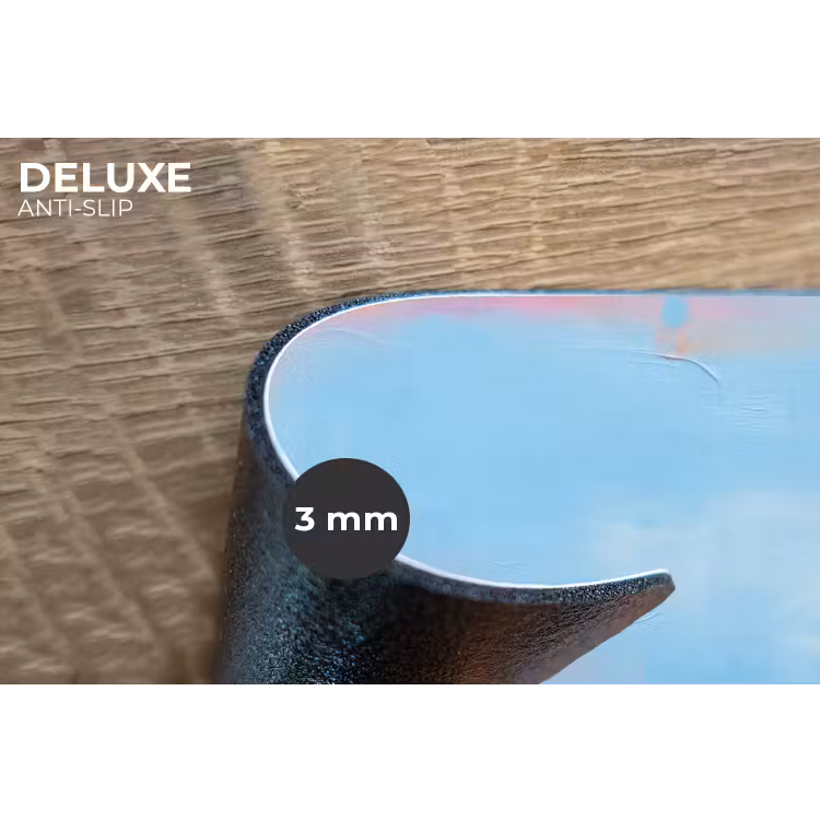 Abstract - Kleurvlakken - Modern - Oranje - Blauw Placemat vinyl groot -closeup