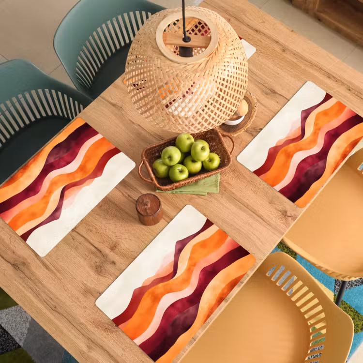 Abstract - Landschap - Golven Placemat vinyl groot -zzsfeer5_Kitchenyeah-website