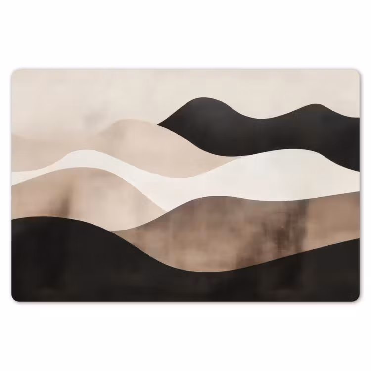 Abstract - Landschap - Golven - Crèmekleur Placemat vinyl groot -zzsfeer1_Kitchenyeah-website