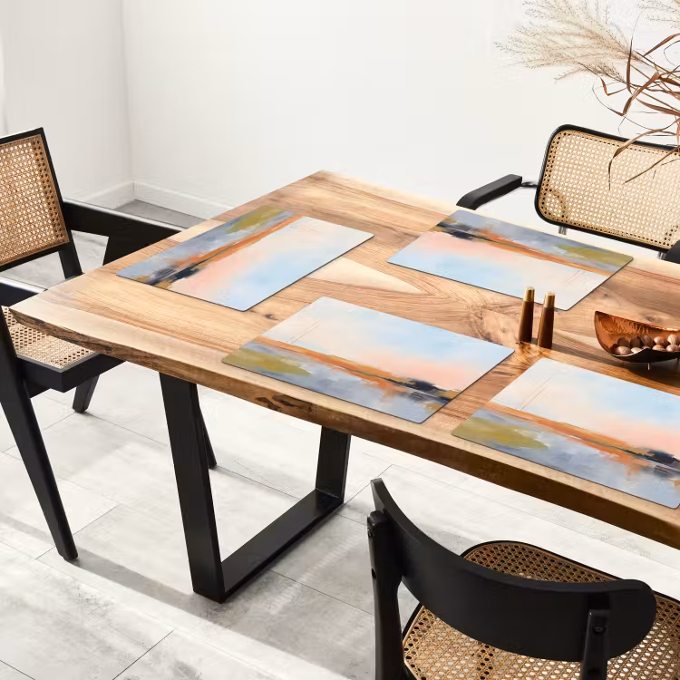 Abstract - Landschap - Horizon - Modern - Kleurrijk Placemat vinyl groot -zzsfeer4_Kitchenyeah-website