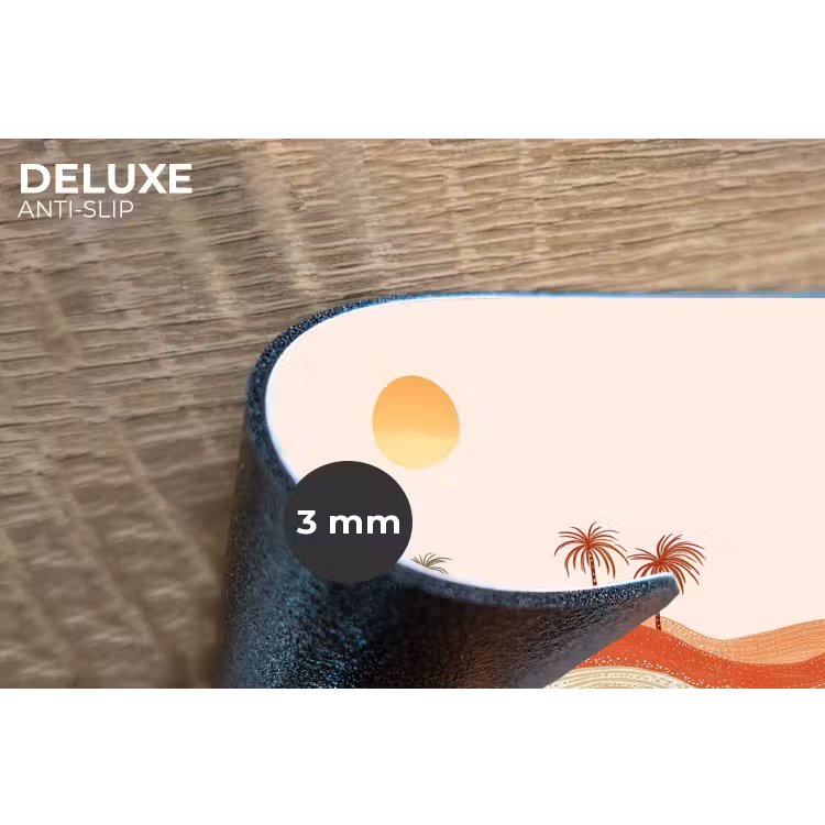 Abstract landschap - Palmbomen - Kleurrijk Placemat vinyl groot -closeup