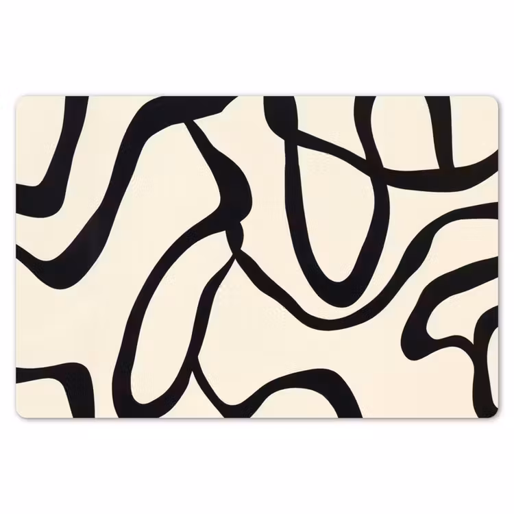 Abstract - Lijnen - Modern - Beige Placemat vinyl groot -zzsfeer1_Kitchenyeah-website